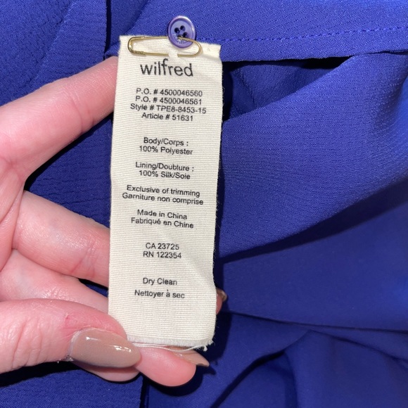 ARITZIA LE FOU WILFRED TROMPETTE Blue/Purple SUMMER DRESS Size Small - Picture 5 of 5